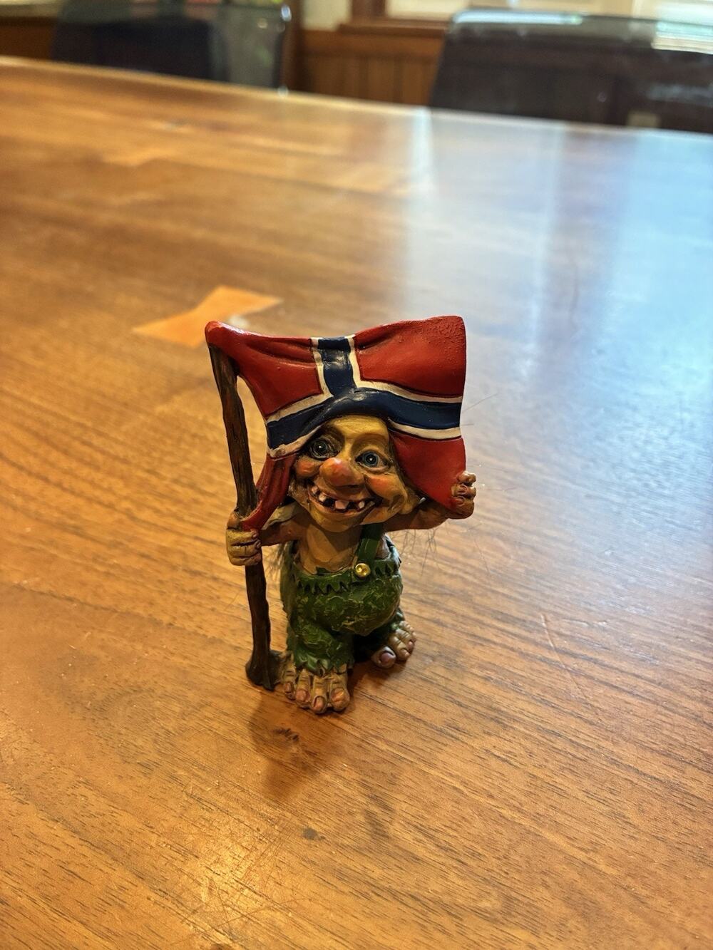Nord Suvenir Norway Norge Viking Trolls Souvenir Figurines Troll Flag